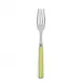 White Stripe Lime Dinner Fork 8.5"