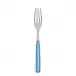 White Stripe Light Blue Dinner Fork 8.5"