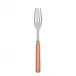 White Stripe Orange Dinner Fork 8.5"