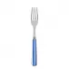 White Stripe Lapis Blue Dinner Fork 8.5"