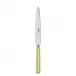 White Stripe Lime Dinner Knife 9.25"