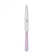 White Stripe Pink Dinner Knife 9.25"