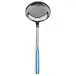 White Stripe Light Blue Ladle 10.5"