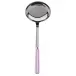 White Stripe Pink Ladle 10.5"