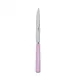 White Stripe Pink Steak Knife 9"