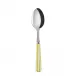 White Stripe Yellow Dessert Spoon 7.5"