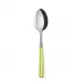 White Stripe Lime Dessert Spoon 7.5"