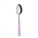 White Stripe Pink Dessert Spoon 7.5"