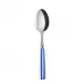 White Stripe Lapis Blue Dessert Spoon 7.5"