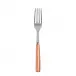 White Stripe Orange Salad Fork 7.5"