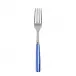 White Stripe Lapis Blue Salad Fork 7.5"