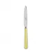 White Stripe Yellow Dessert Knife 8"