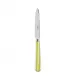 White Stripe Lime Dessert Knife 8"