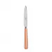 White Stripe Orange Dessert Knife 8"