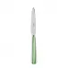 White Stripe Garden Green Dessert Knife 8"