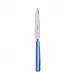 White Stripe Lapis Blue Dessert Knife 8"