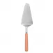 White Stripe Orange Tart Slicer 10"