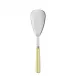 White Stripe Yellow Rice Serving Spoon 10"