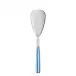 White Stripe Light Blue Rice Serving Spoon 10"