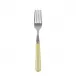 White Stripe Yellow Cake Fork 6.5"