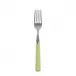 White Stripe Lime Cake Fork 6.5"