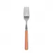 White Stripe Orange Cake Fork 6.5"