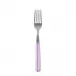 White Stripe Pink Cake Fork 6.5"