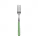 White Stripe Garden Green Cake Fork 6.5"