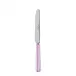 White Stripe Pink Breakfast Knife 6.75"