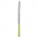 White Stripe Lime Bread Knife 11"