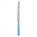 White Stripe Light Blue Bread Knife 11"