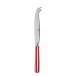 White Stripe Red Large Cheese Knife 9.5"