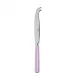 White Stripe Pink Large Cheese Knife 9.5"