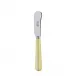 White Stripe Yellow Butter Spreader 5.5"