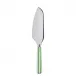 White Stripe Garden Green Pie Server 10"