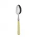 White Stripe Yellow Demitasse/Espresso Spoon 5.5"