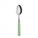 White Stripe Garden Green Demitasse/Espresso Spoon 5.5"