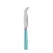 White Stripe Turquoise Small Cheese Knife 6.75"