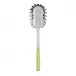 White Stripe Lime Spaghetti Spoon 10.5"