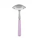 White Stripe Pink Gravy Ladle 7.5"