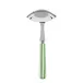 White Stripe Garden Green Gravy Ladle 7.5"