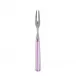 White Stripe Pink Cocktail Fork 5.75"