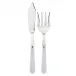 Gustave White 2-Pc Fish Serving Set 11" (Knife, Fork)