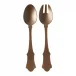 Honorine Caramel Salad Serving Set 10" (Fork, Spoon)