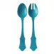 Honorine Turquoise Salad Serving Set 10" (Serving Fork, Serving Spoon)