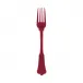 Honorine Cake Fork 6" Red