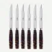 Djembe Faux Tortoise Set Of 6 Steak Knives