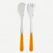 Duo Orange Salad Plate Cutlery Set