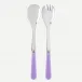 Duo Lilac Salad Plate Cutlery Set