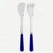 Duo Lapis Blue Salad Plate Cutlery Set